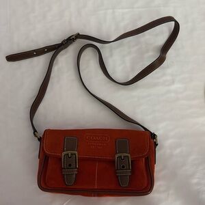 Suede Vintage COACH crossbody purse